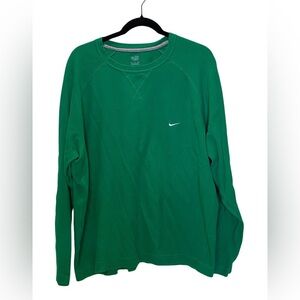 Nike Emerald Green Crewneck Lightweight Sweatshirt or Tee.Size XXL. 100% Cotton.